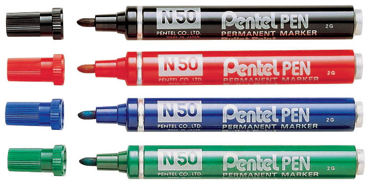 Pentel Permanent-Marker N50, grün, Rundspitze