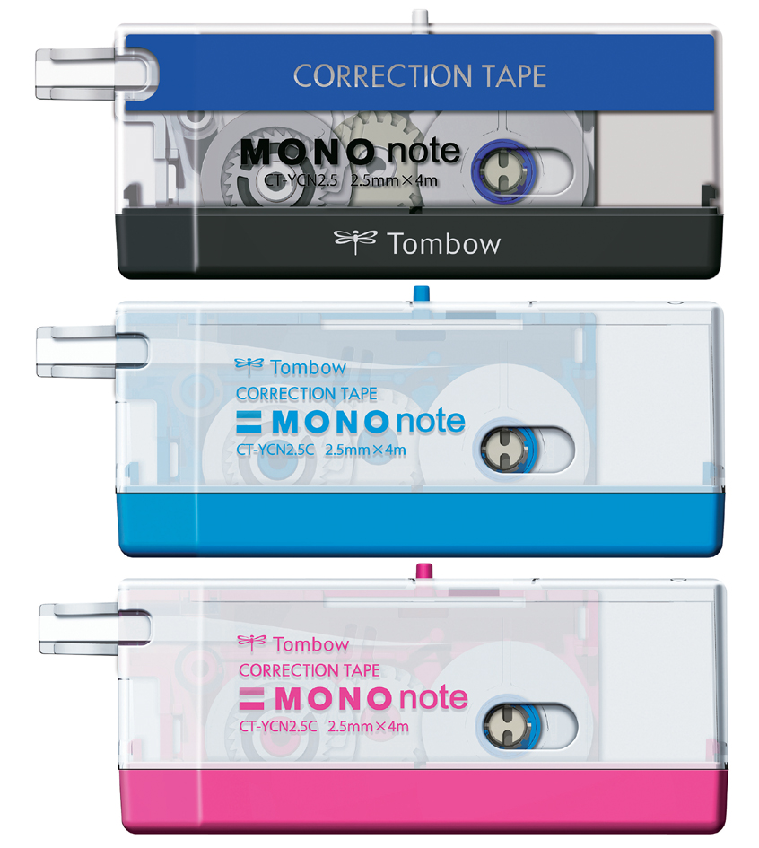 TOMBOW Korrekturroller ´MONO note´, 2,5 mm x 4 m, schwarz