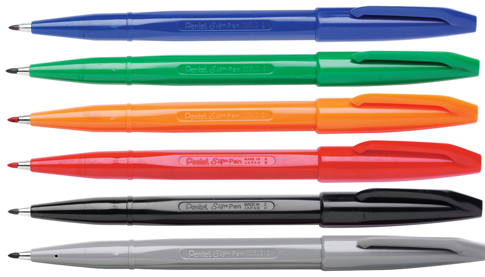 PentelArts Faserschreiber Sign Pen S520, blau