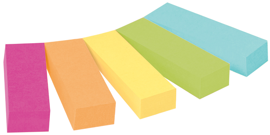 Post-it Pagemarker aus Papier, 12,7x44,4 mm, farbig sortiert