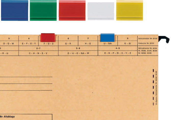 ELBA Farbreiter, aus PVC, zum Aufstecken, gelb