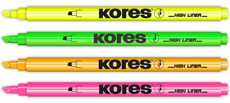 Kores Textmarker-Pen, Keilspitze: 0,5 - 3,5 mm, pink