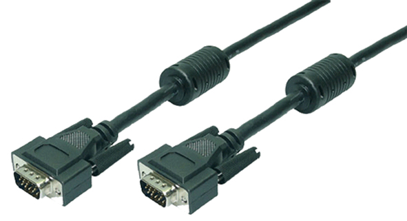 LogiLink VGA Monitorkabel, Stecker - Stecker, schwarz, 10 m