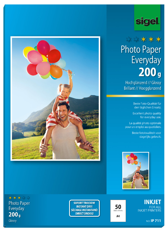 sigel InkJet-Everyday-Foto-Papier ´HOT DEAL´, DIN A4