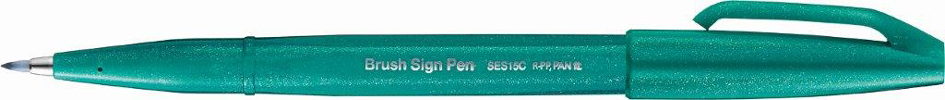 PentelArts Faserschreiber Brush Sign Pen SES15, hellgrau