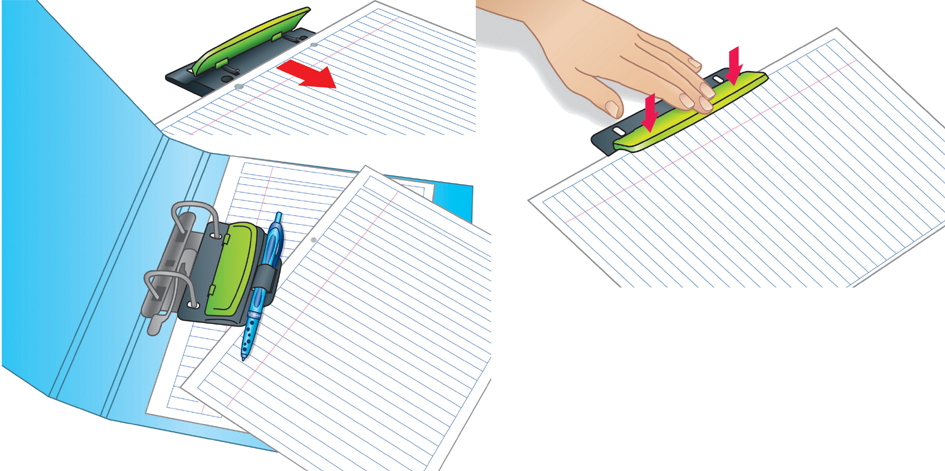 Maped Taschenlocher Greenlogic, Stanzleistung: 3 Blatt