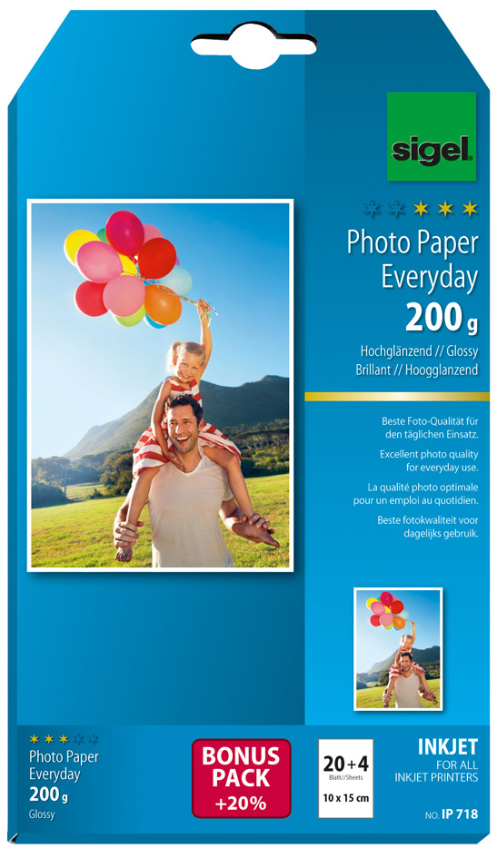 sigel InkJet-Everyday-Foto-Papier ´HOT DEAL´, 10 x 15 cm