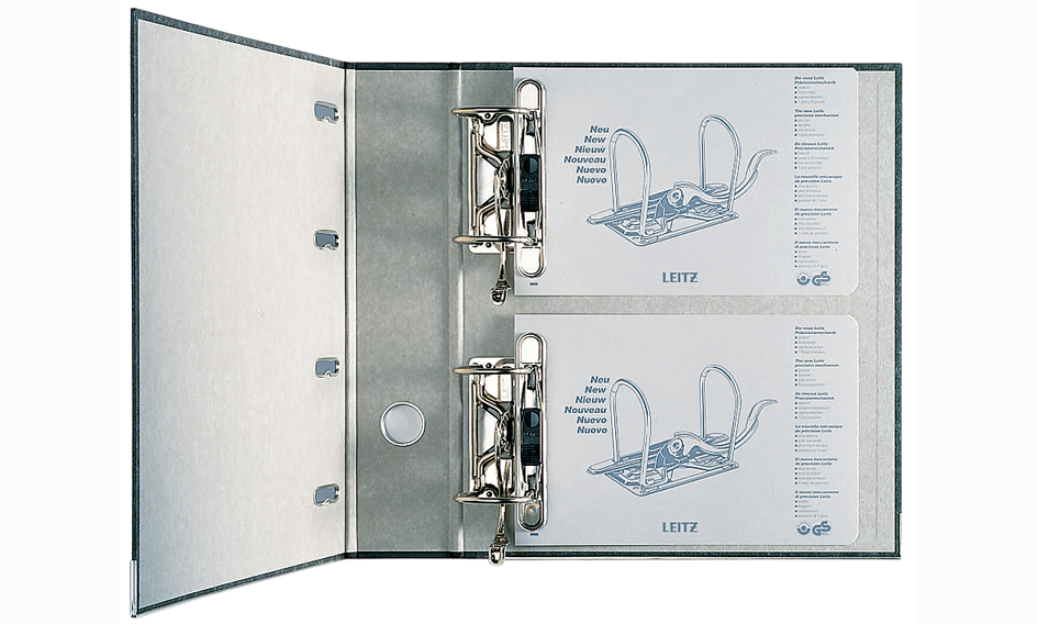 LEITZ Wolkenmarmor-Doppelordner, für 2 x DIN A5 quer, 75 mm