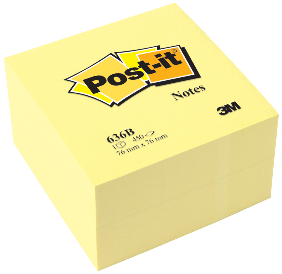 Post-it Haftnotiz-Würfel, 76 x 76 mm, 450 Blatt, Ultrafarbe