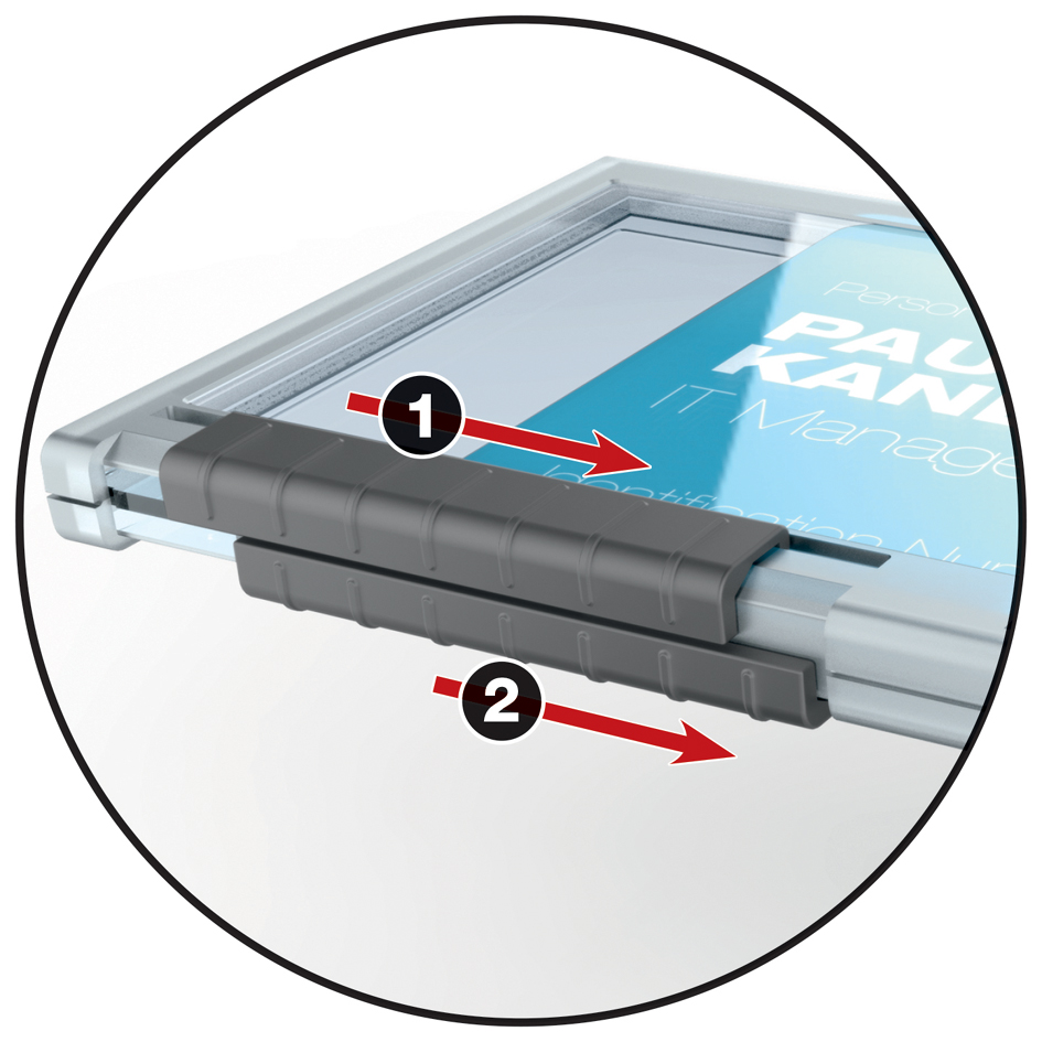 DURABLE Ausweishalter PUSHBOX MONO, transparent