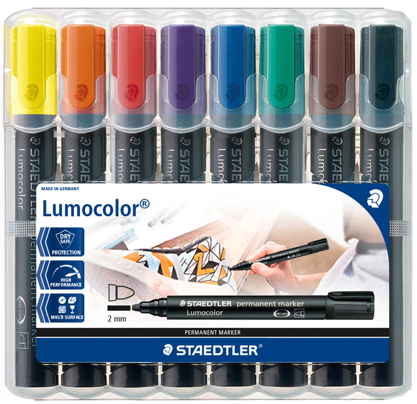 STAEDTLER Lumocolor Permanent-Marker 352, 6er Etui