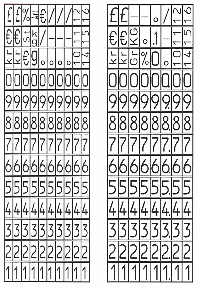 AVERY Zweckform Preisauszeichner, 1-zeilig, 8-stellig,