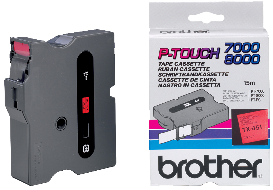 brother TX-Tape TX-221 Schriftbandkassette, Bandbreite: 9 mm