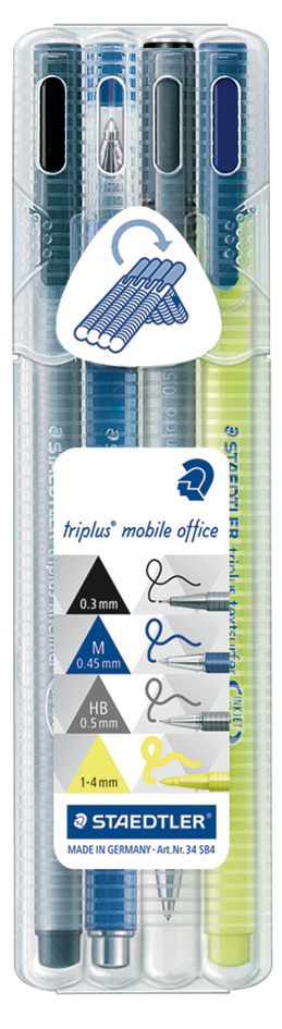 STAEDTLER Schreibset triplus black mobile office