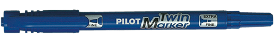 PILOT Permanent-Marker ´Twin Marker´, extra fein, rot