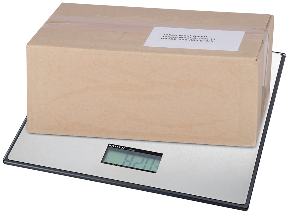 MAULglobal Paketwaage, Tragkraft: 50 kg, Farbe: schwarz