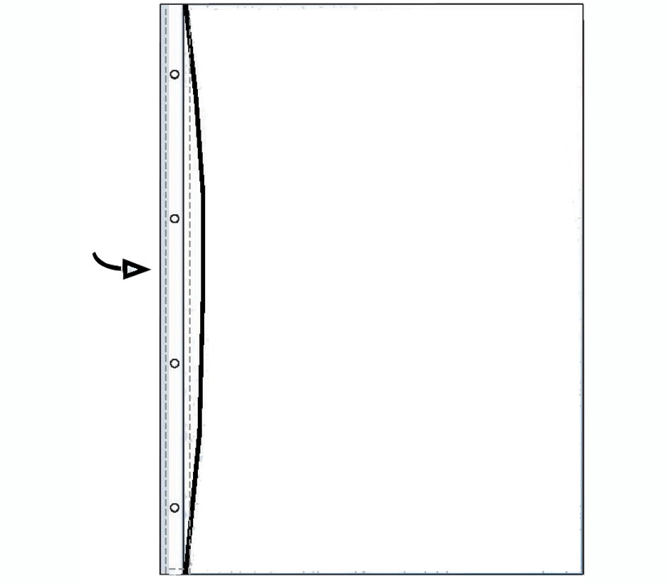 HETZEL Prospekthülle Standard, A4, PVC, genarbt, 0,095 mm