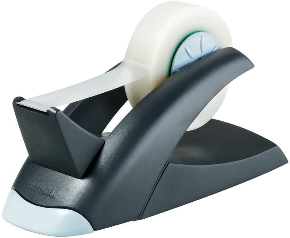 DURABLE Tischabroller TAPE DISPENSER VEGAS, schwarz/silber