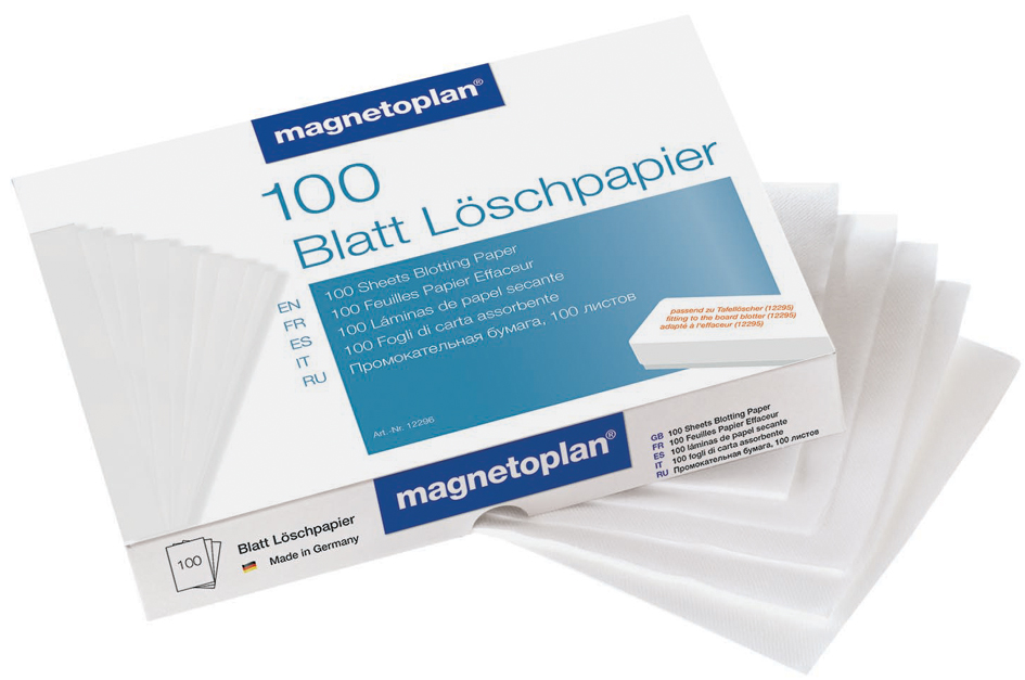 magnetoplan Löschpapier für Tafellöscher grau