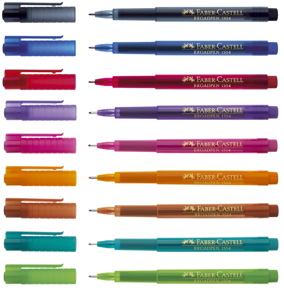 FABER-CASTELL Fineliner BROADPEN 1554, violett