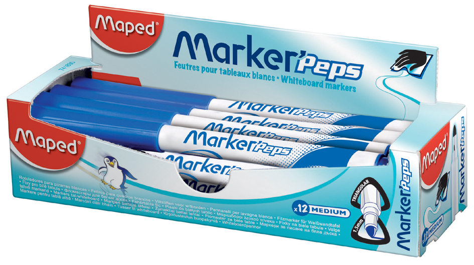 Maped Whiteboard-Marker Marker´Peps, blau, 12er Display