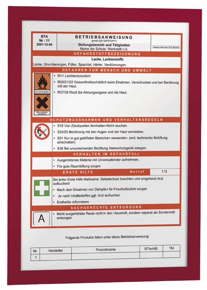 DURABLE Magnetrahmen DURAFRAME, DIN A4, dunkelblau