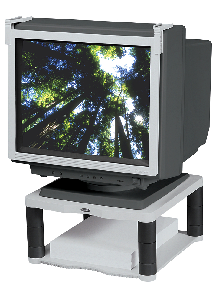 Fellowes Monitorständer Premium, platin