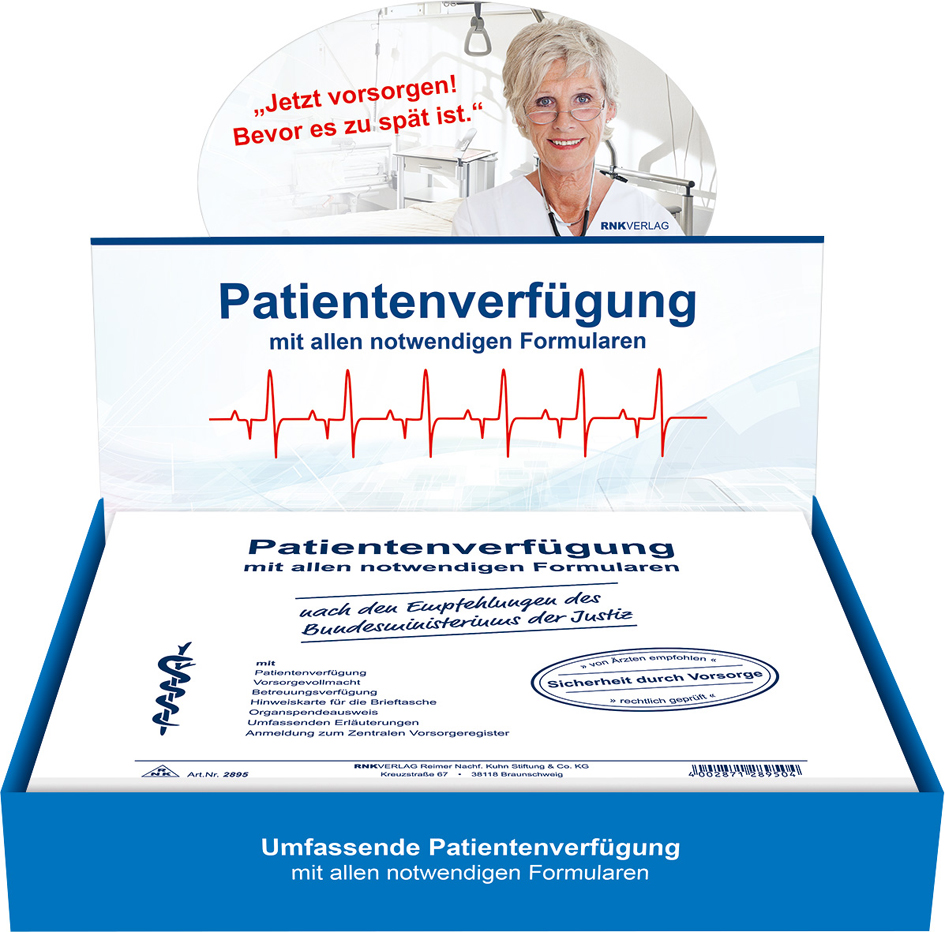 RNK Verlag Vordruck ´Patientenverfügung´, im Thekendisplay