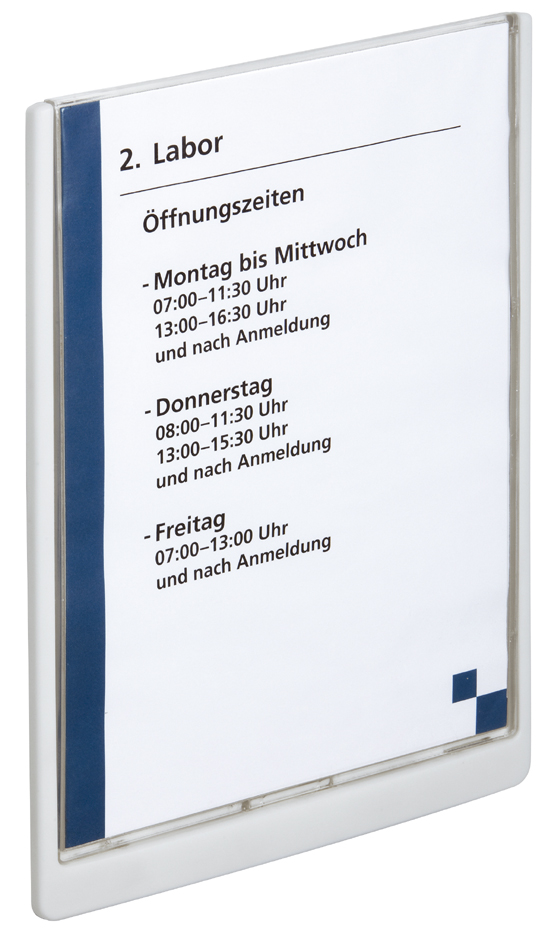 DURABLE Türschild CLICK SIGN, DIN A4, graphit