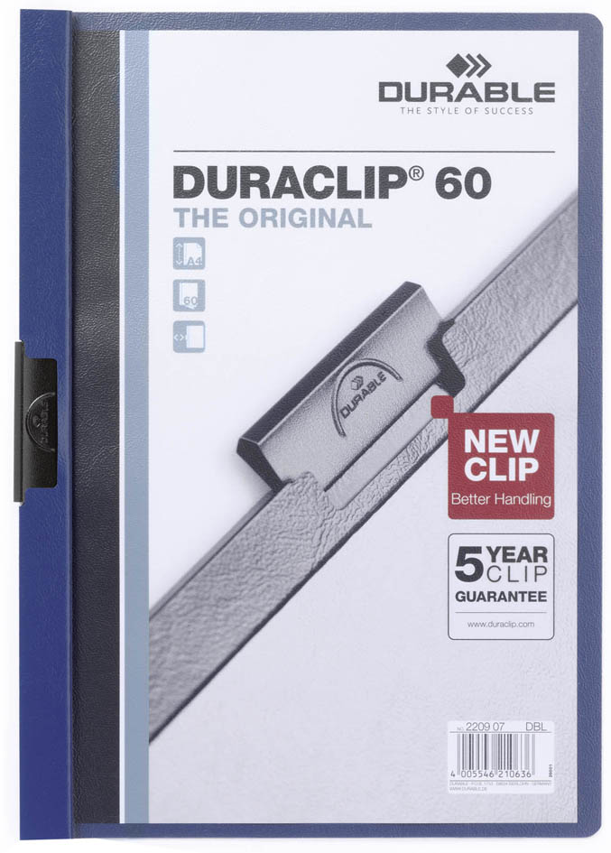 DURABLE Klemmhefter DURACLIP ORIGINAL 60, DIN A4, rot