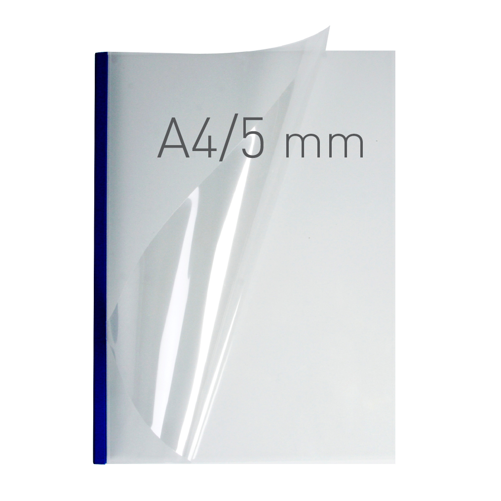 EasyCOVER A4 - PVC klar - 5,0 mm - blau - blau