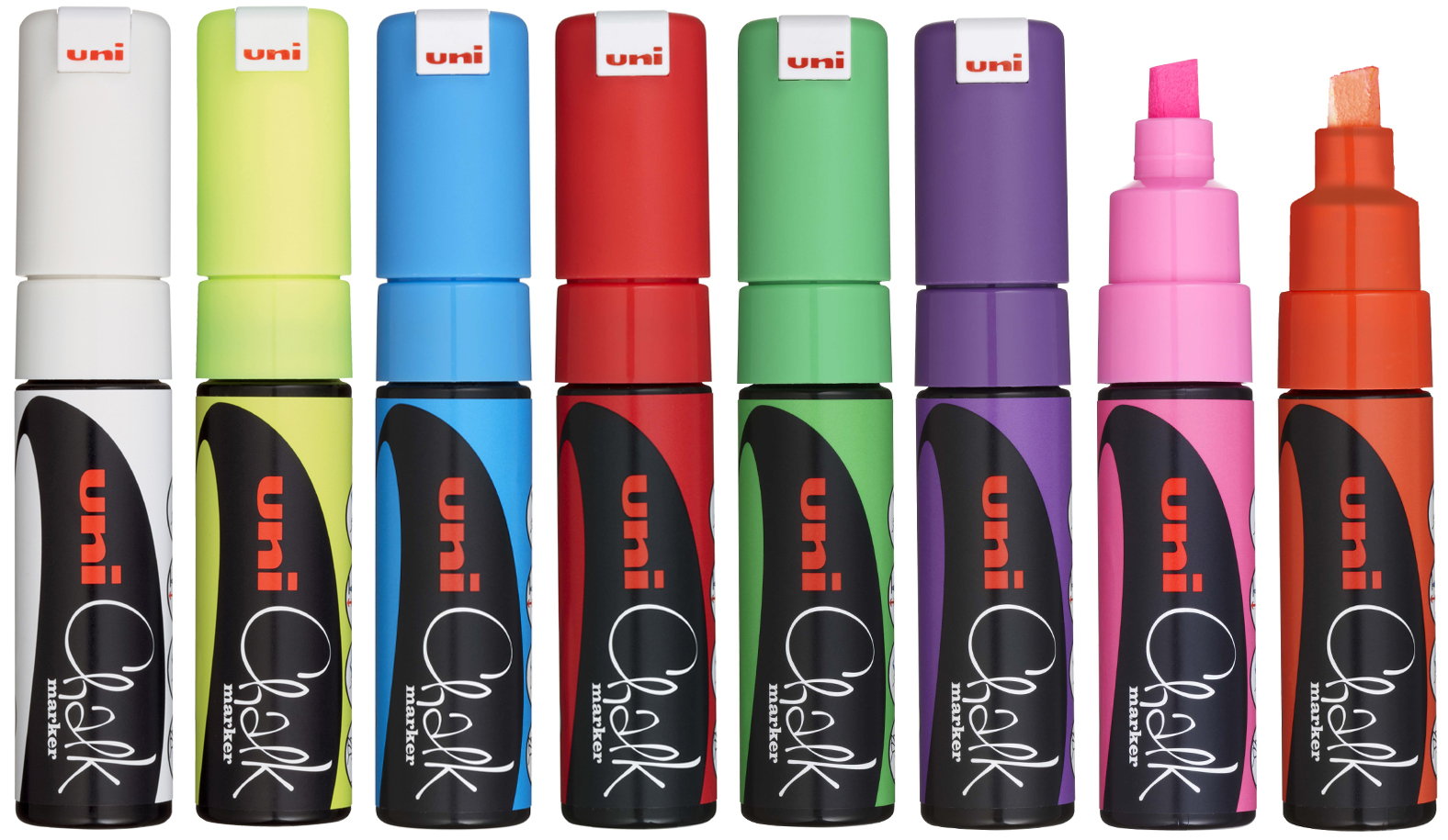 uni-ball Kreidemarker Chalk PWE-8K, weiß, Keilspitze