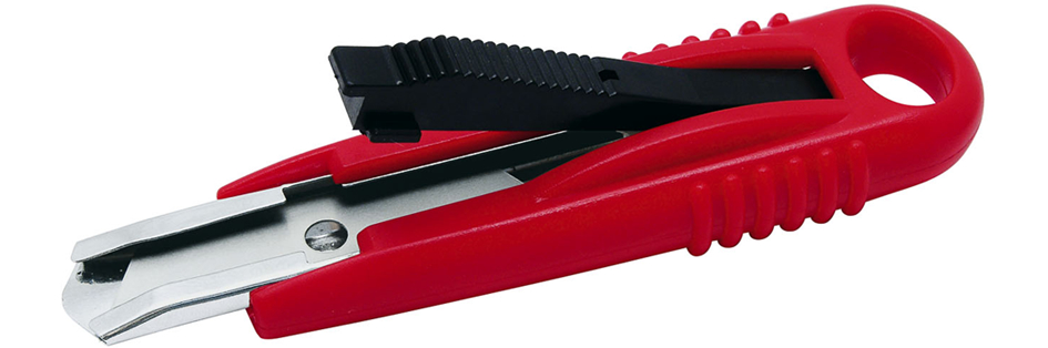 WEDO Safety-Cutter Standard, Klinge: 18 mm, rot/schwarz