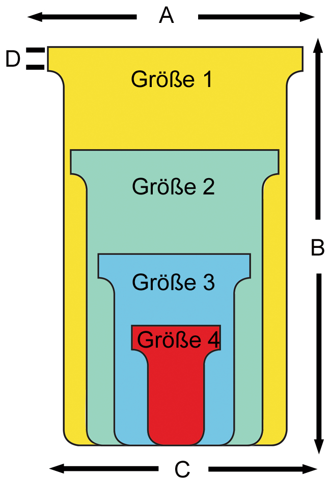 nobo T-Karten, Größe 2 / 60 mm, 170 g/qm, blau