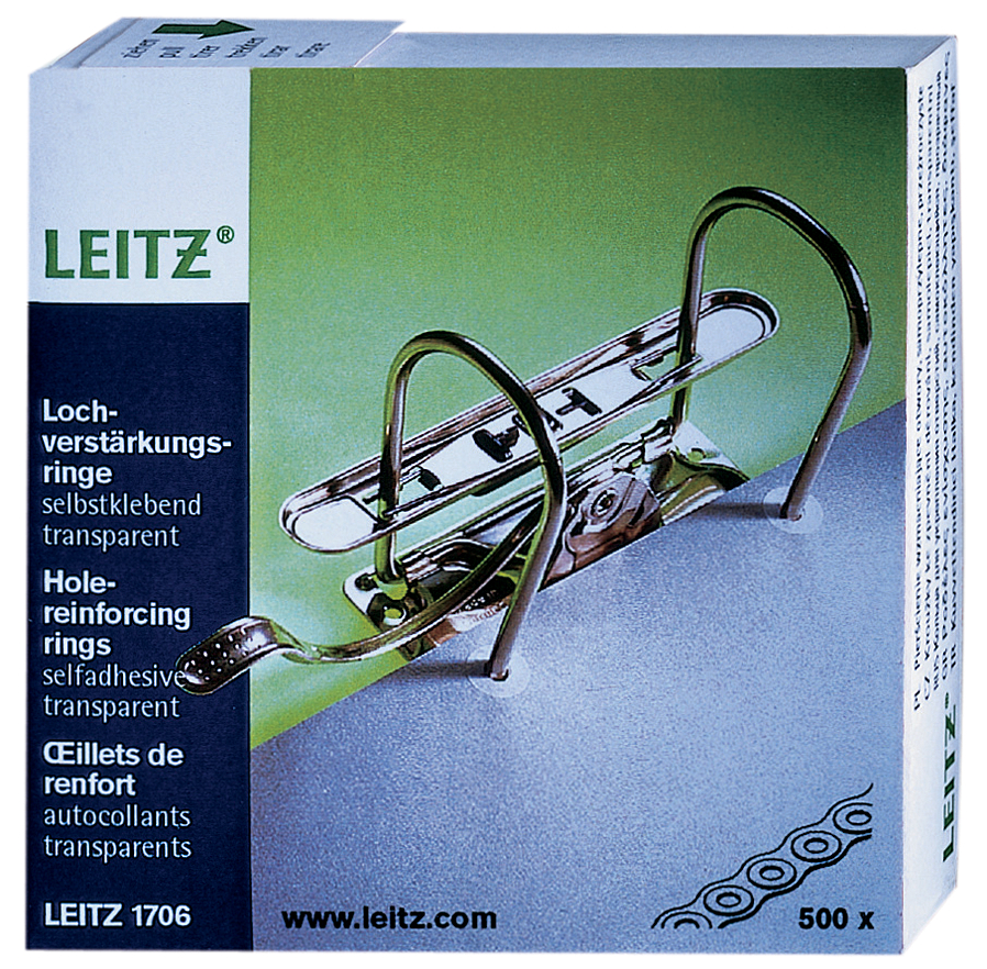 LEITZ Lochverstärkungsringe, transparent