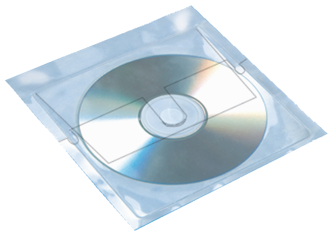 HERMA Selbstklebetasche für 1 CD/DVD, aus PP, transparent