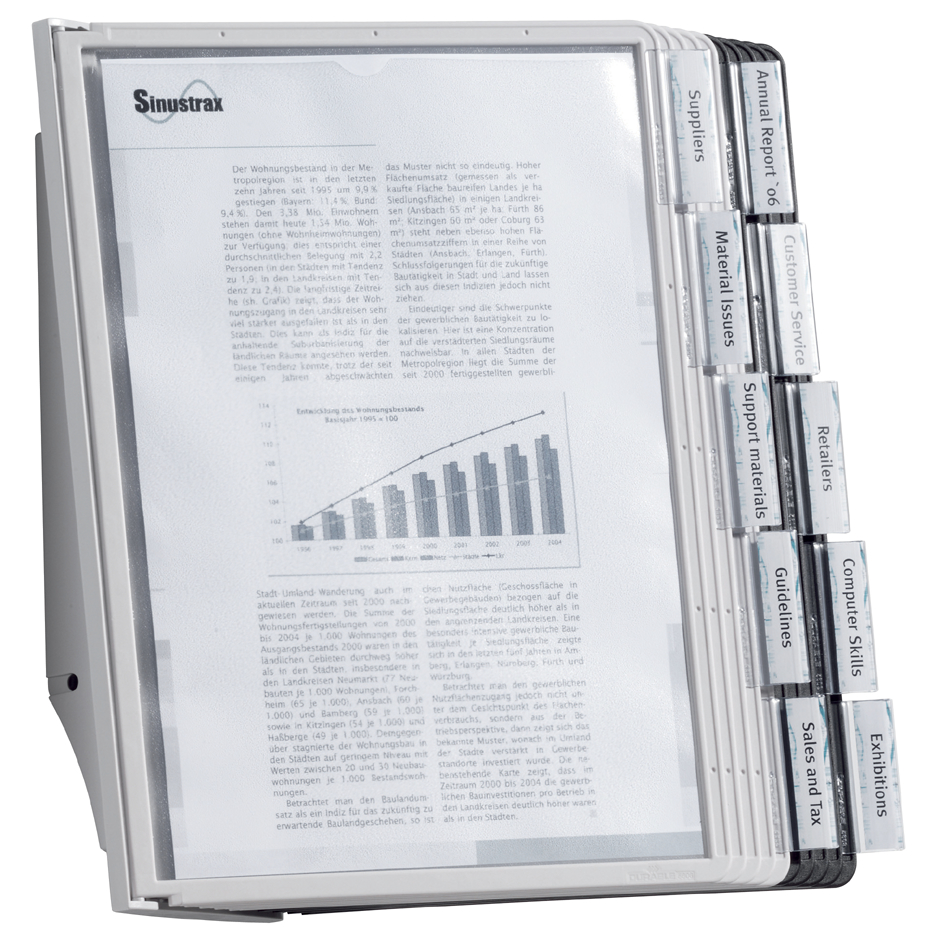 DURABLE Display-System SHERPA wall 10, Komplett-Set