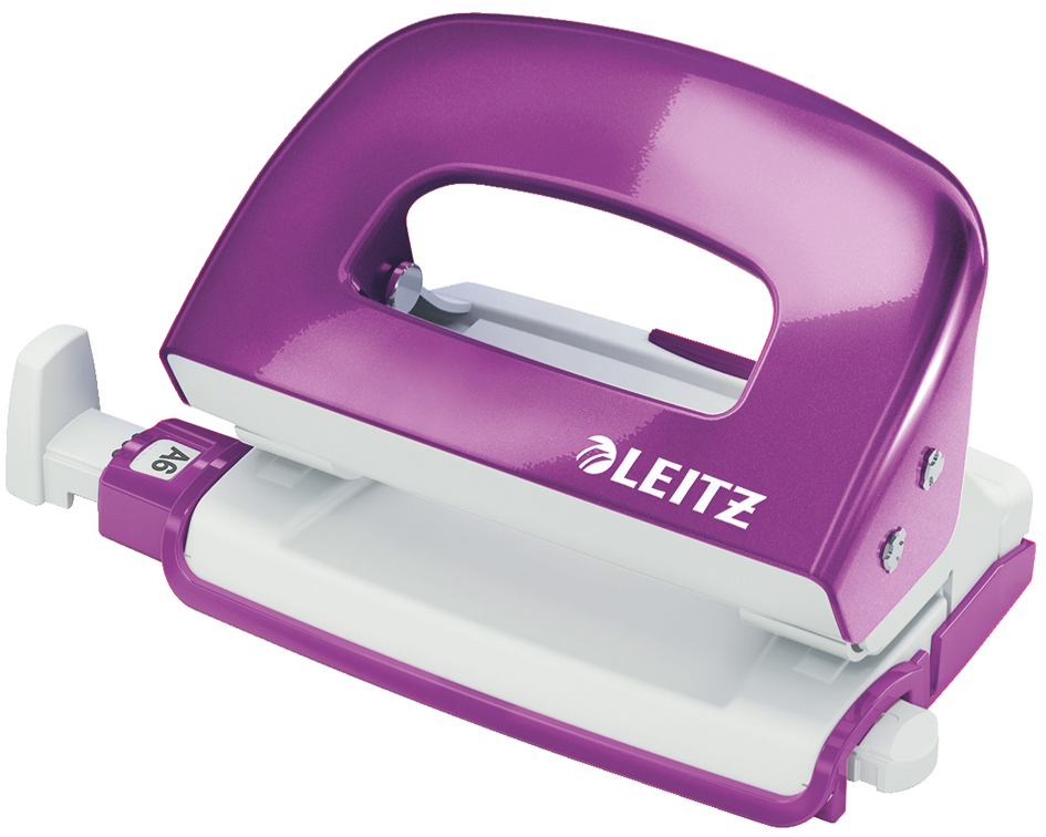 LEITZ Locher Mini Nexxt WOW 5060, gelb-metallic, im Karton