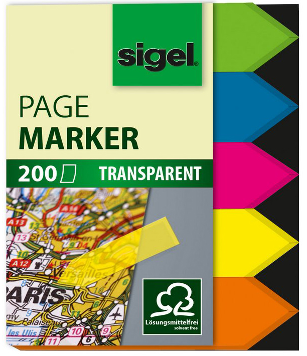 sigel Haftmarker Film, 50 x 20 mm, 160 Blatt