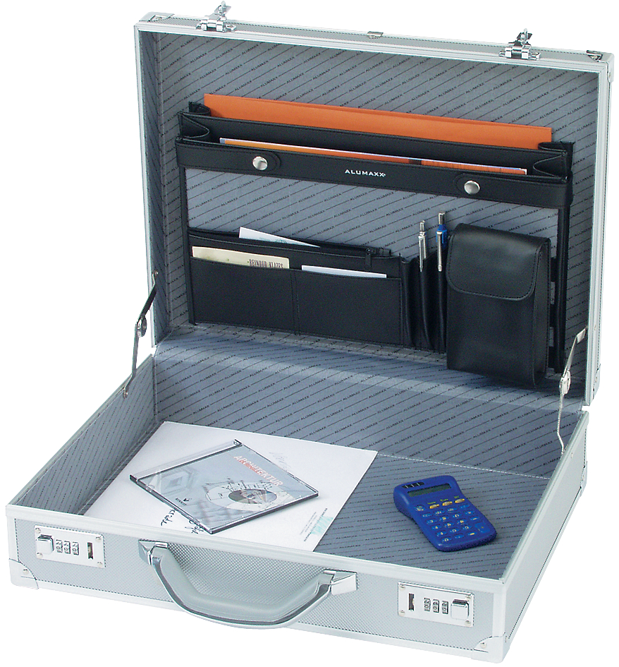 ALUMAXX Attaché-Koffer ´OCTAN´, Aluminium, silber