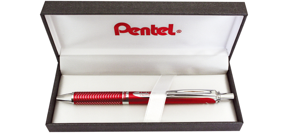 Pentel Gel-Tintenroller EnerGel Sterling BL407, silber