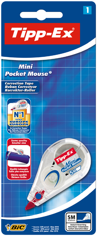 Tipp-Ex Korrekturroller ´Mini Pocket Mouse´, Blister