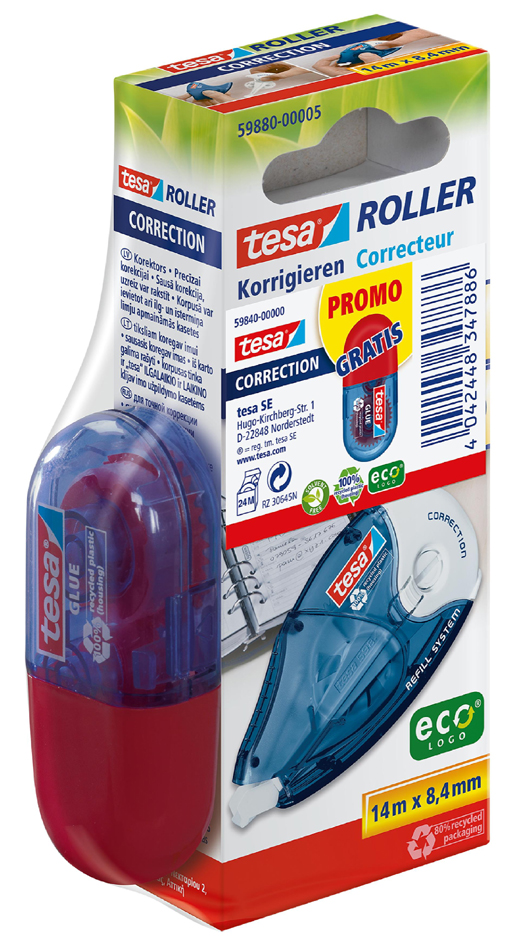 tesa ecoLogo Refill-Kassette für Korrekturroller