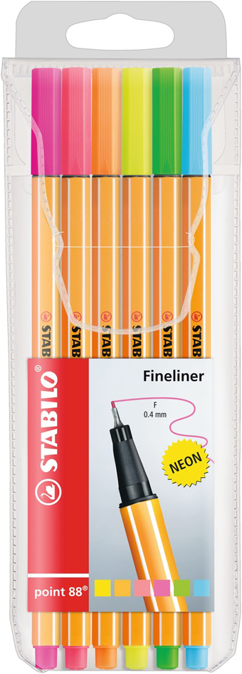 STABILO Fineliner point 88, 40er Kunststoff-Etui