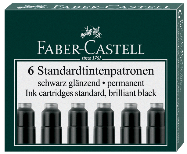 FABER-CASTELL Tintenpatronen Standard, königsblau