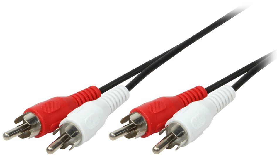 LogiLink Audiokabel, 2x Cinchstecker - 2x Cinchstecker, 2,5m