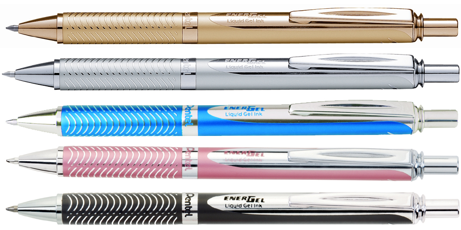 Pentel Gel-Tintenroller EnerGel Sterling BL407, gold