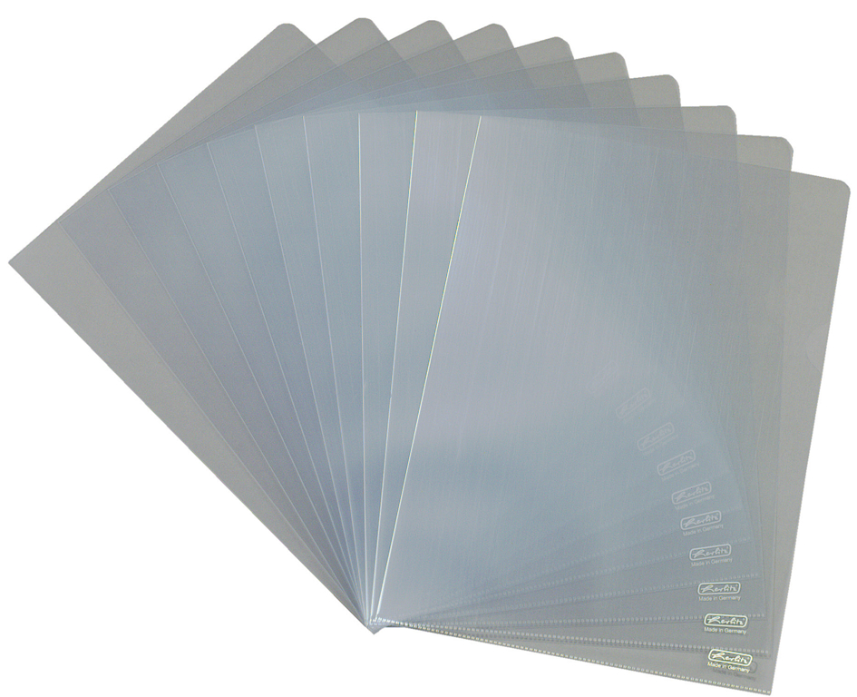 herlitz Sichthülle, DIN A4, PP, transparent, 0,09 mm