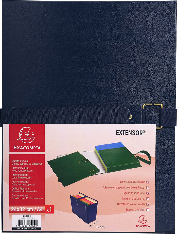 EXACOMPTA Dokumentenmappe EXTENSOR, DIN A4, blau