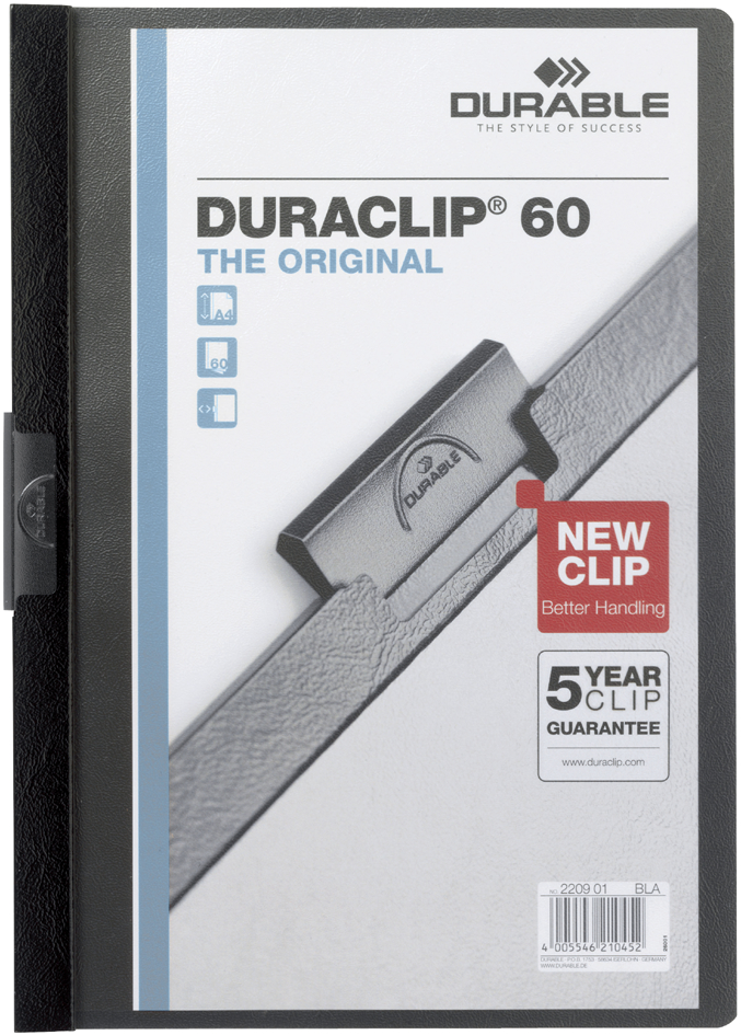 DURABLE Klemmhefter DURACLIP ORIGINAL 60, DIN A4, rot